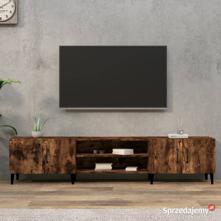 Szafka pod TV przydymiony dąb 180x315x40 Warszawa