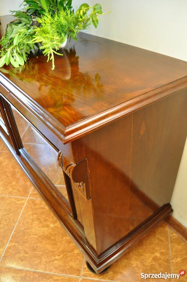 Niska szafka komoda pod TV długa 144 Nysa