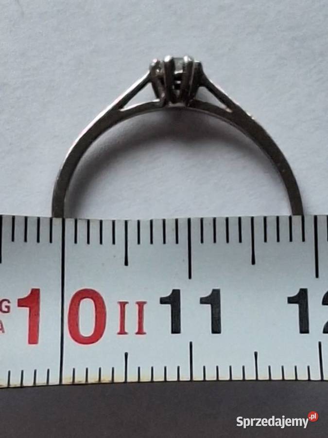 Pierścionek srebrny z kamieniem p925 elegancki Gdańsk