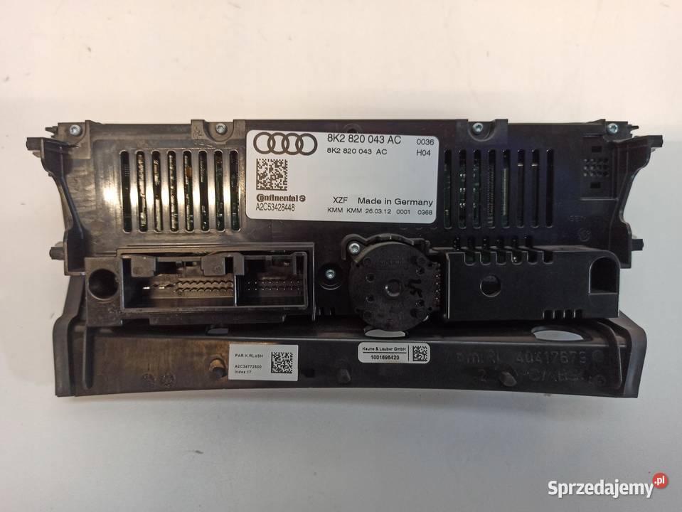 PANEL KLIMATYZACJI A4 B8 8K2820043AC ANGLIK