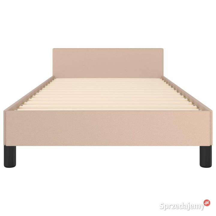 Rama łóżka z zagłówkiem cappuccino sztuczna 93cm mazowieckie Warszawa