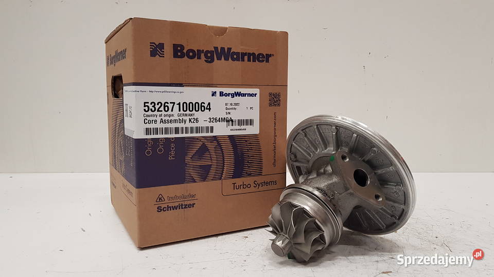 Nowy rdzeń CHRA BorgWarner KKK 53267100064 mazowieckie Siedlce