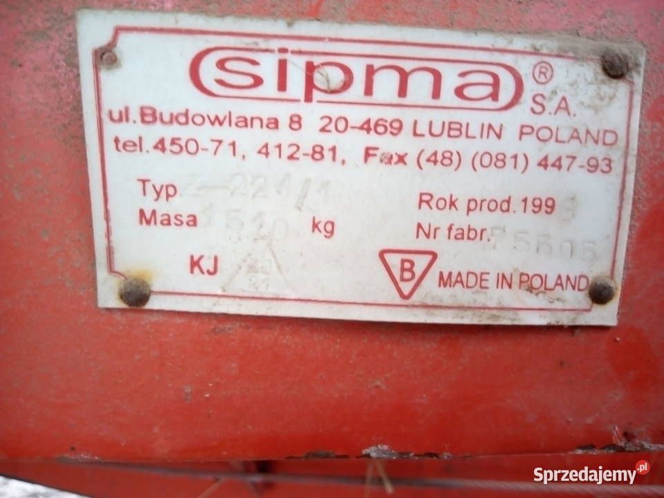 Prasa sipma Z2241 Działoszyce sprzedam