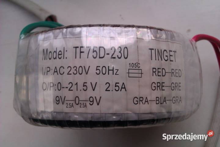 transformator toroidalny TINGET TF75D230
