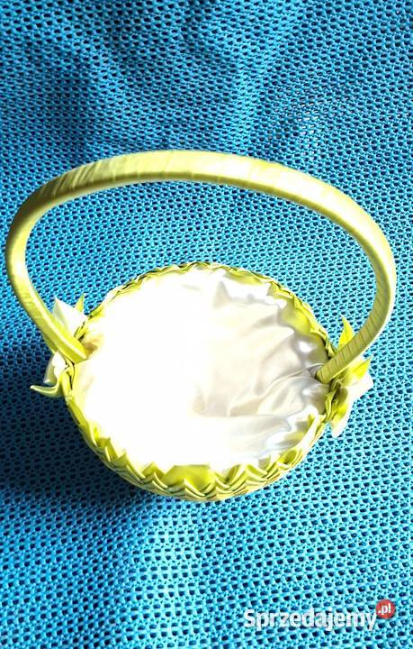 Koszyk wielkanocny okrągły zielony sprzedam