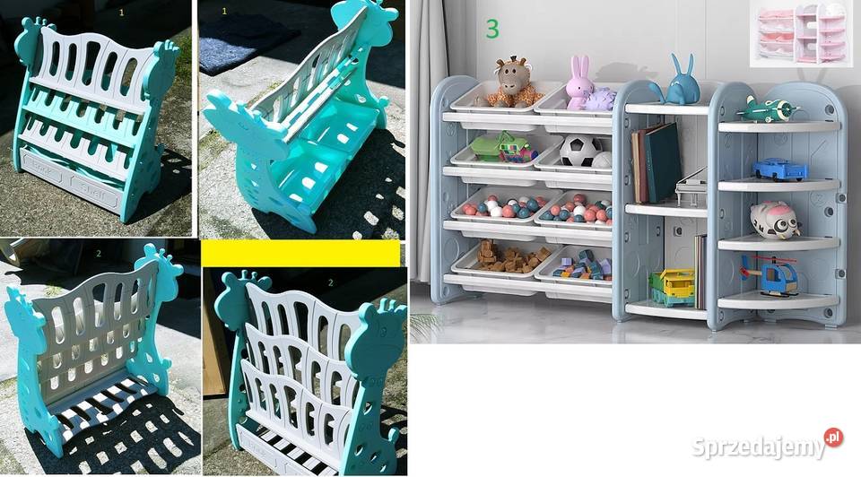 Dziecięcy regał na książki i nie