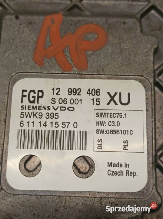 STEROWNIK SILNIKA 12992406 18 B 140 Opel Zafira Sterowniki sprzedam