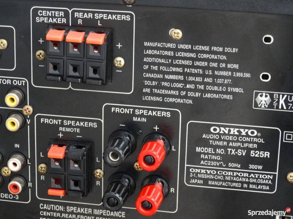 Amplituner Onkyo TXSV525R mocny i sprawnyWYSYŁKA Jasło