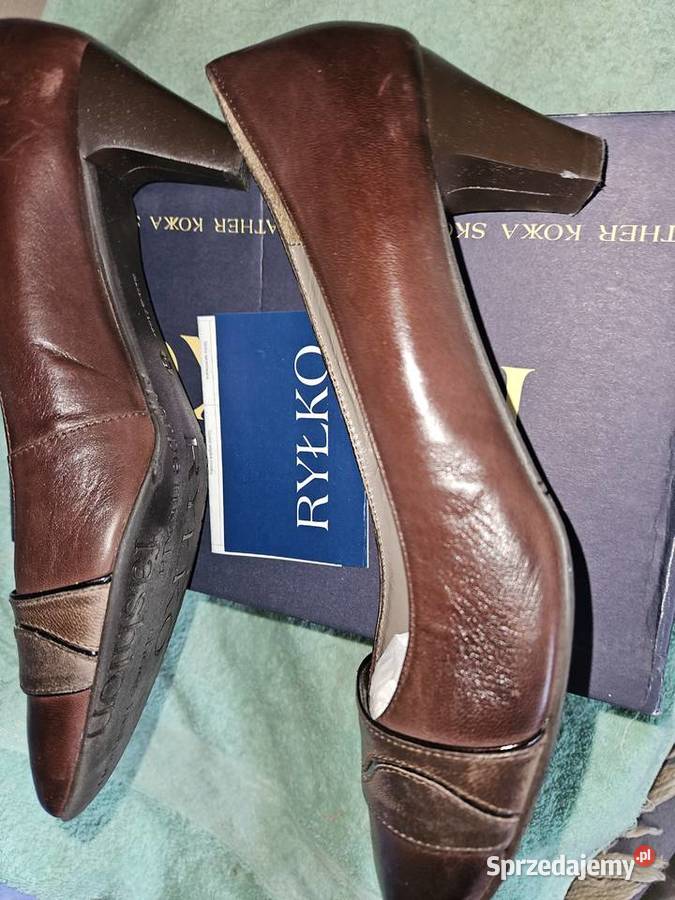 Skórzane buty Ryłko Raz założone Ryłko Czółenka Warszawa