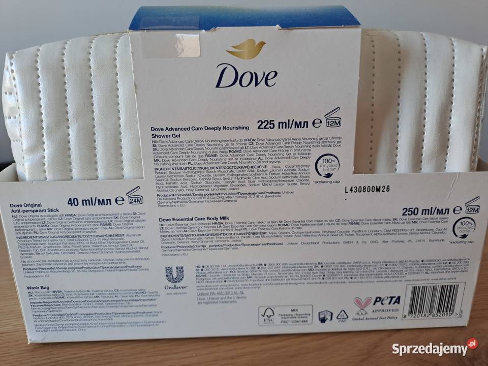 Dove Nourish zestaw kosmetyków z kosmetyczką Dla kobiet Warszawa
