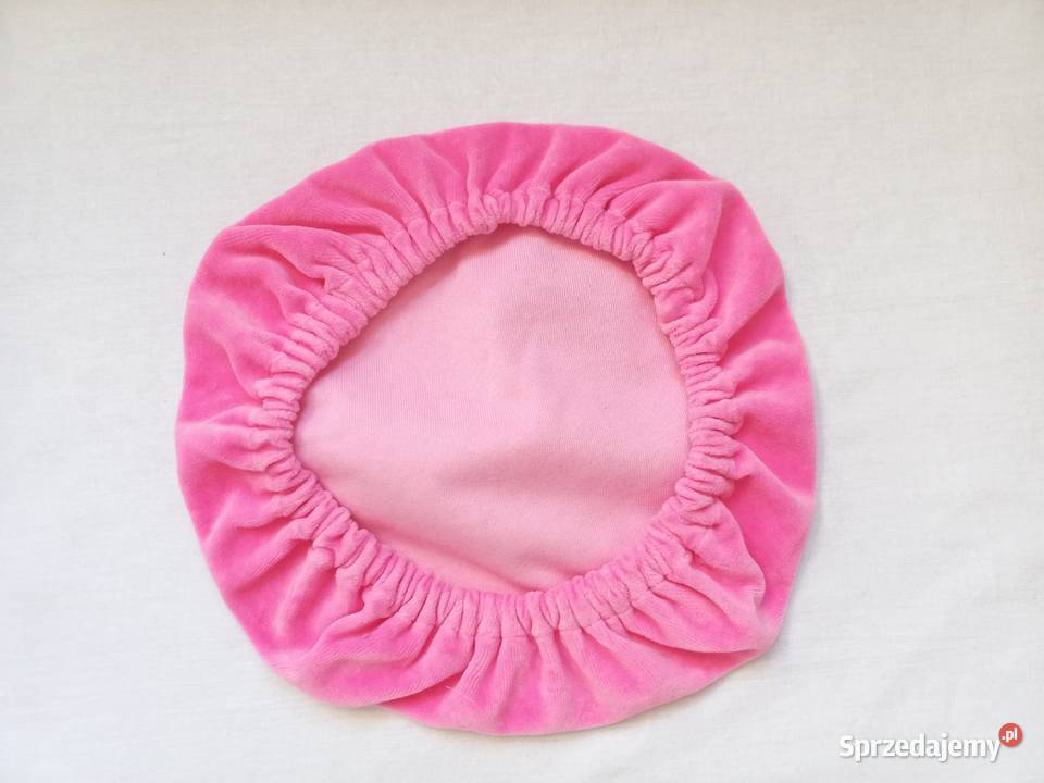 Czepek do włosów Welur różowy NOWY Białystok