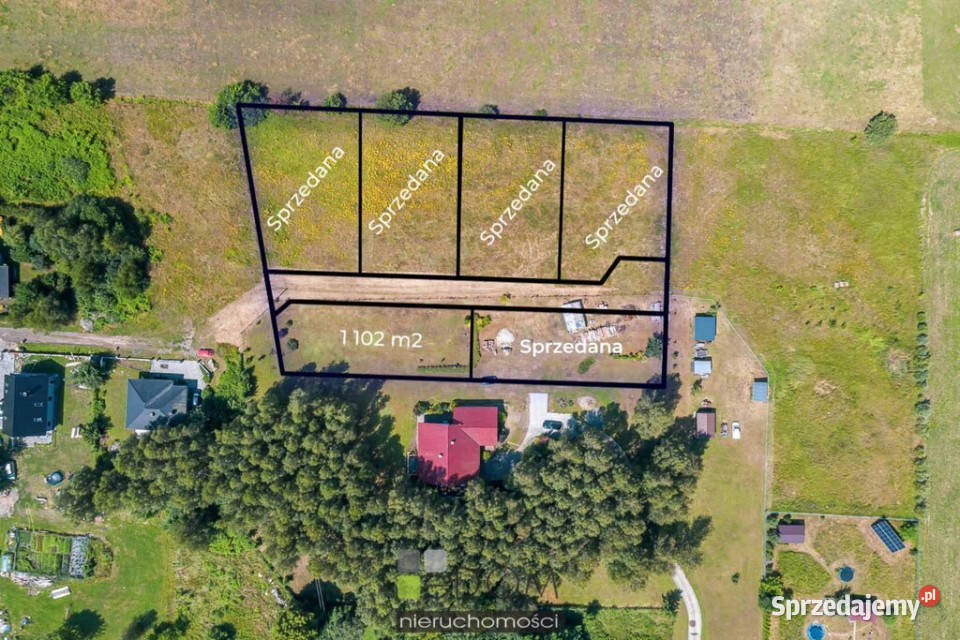 sprzedaży gruntu Deszczno