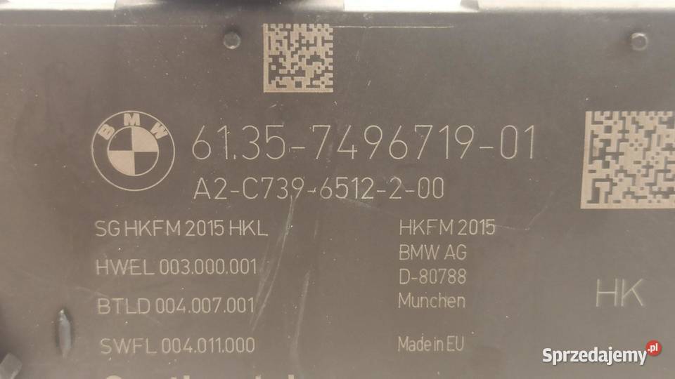 BMW 7 G11 MODUŁ KLAPY BAGAŻNIKA 7496719