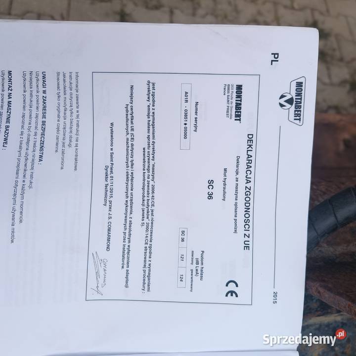 Młot hydrauliczny Mecalac lubelskie