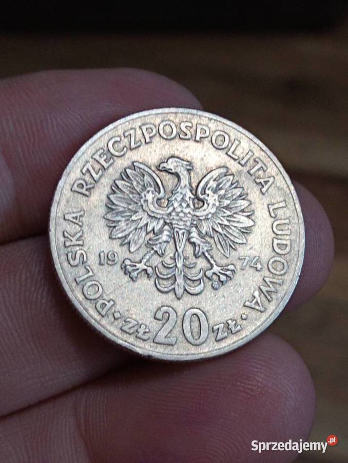 sprzeam monete 20 zl 1974 Marceli Nowotko