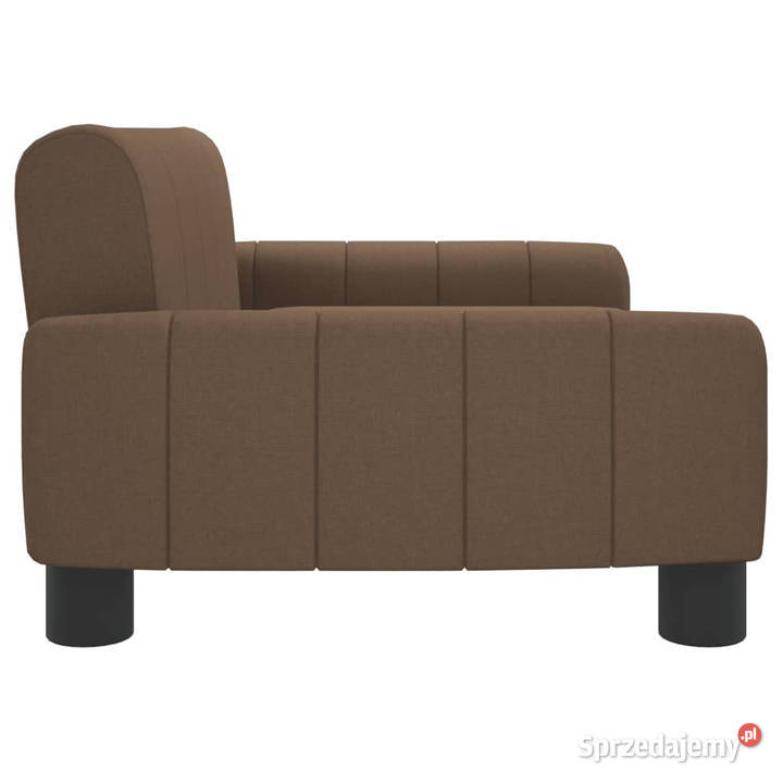 Sofa dzieci brązowa 70x45x30 obita tkaniną mazowieckie Warszawa