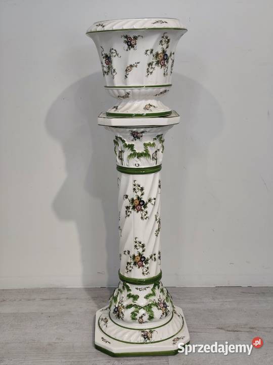 Włoski Komplet Ceramiczny Capodimonte Porcelana i szkło sprzedam
