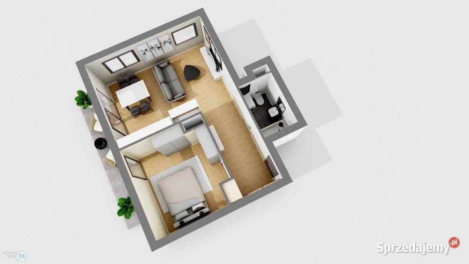 Mieszkanie 413m2 2pokojowe Kielce Piętro 5