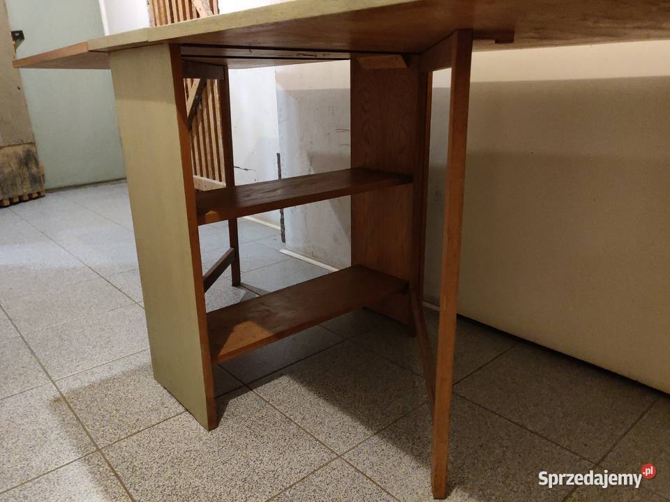 Stolik rozkładany vintage PRL Warszawa