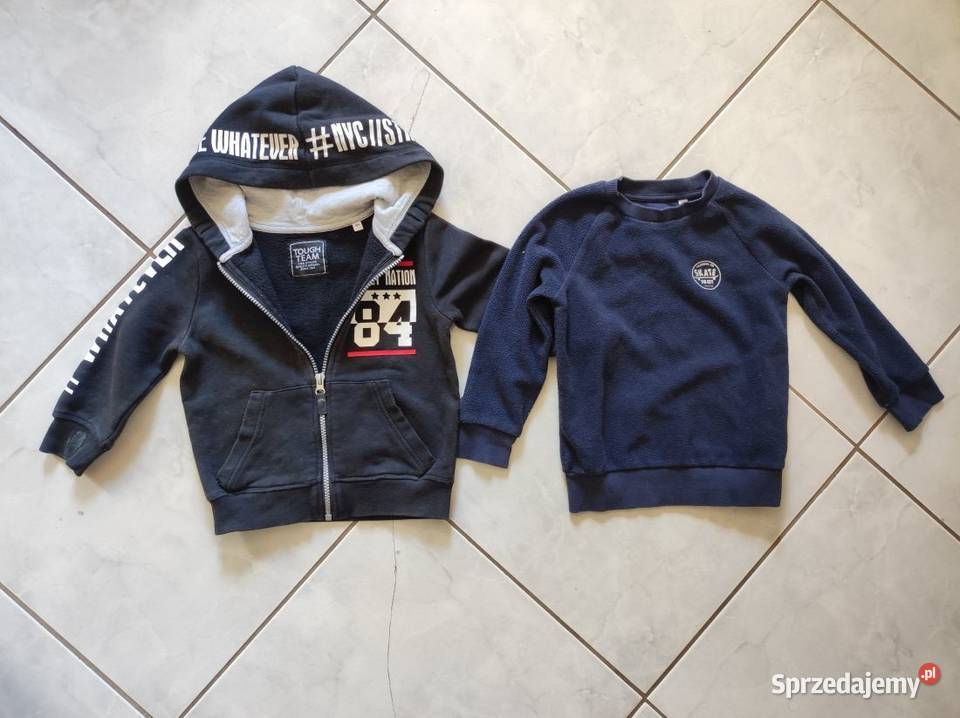 skate bluza zasuwana z kapturem kurtka polar 4 lata+