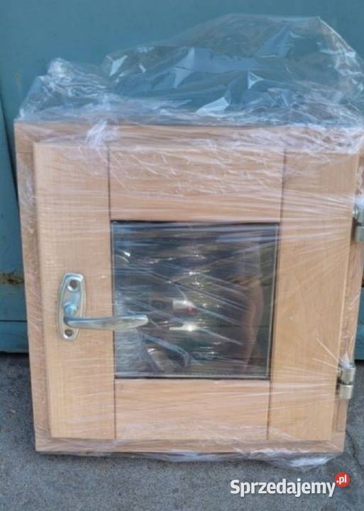 Okno drewniane 30x30 podwójne szkło podlaskie