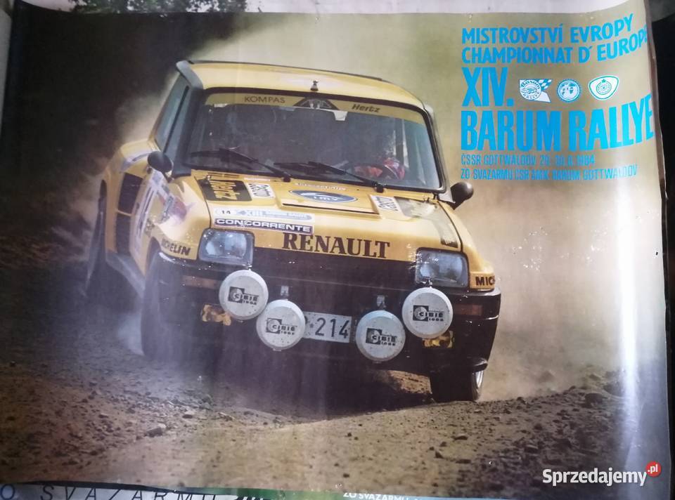 Plakaty Rajd Barum Lancia 037 UR Quattro Renault Kraków