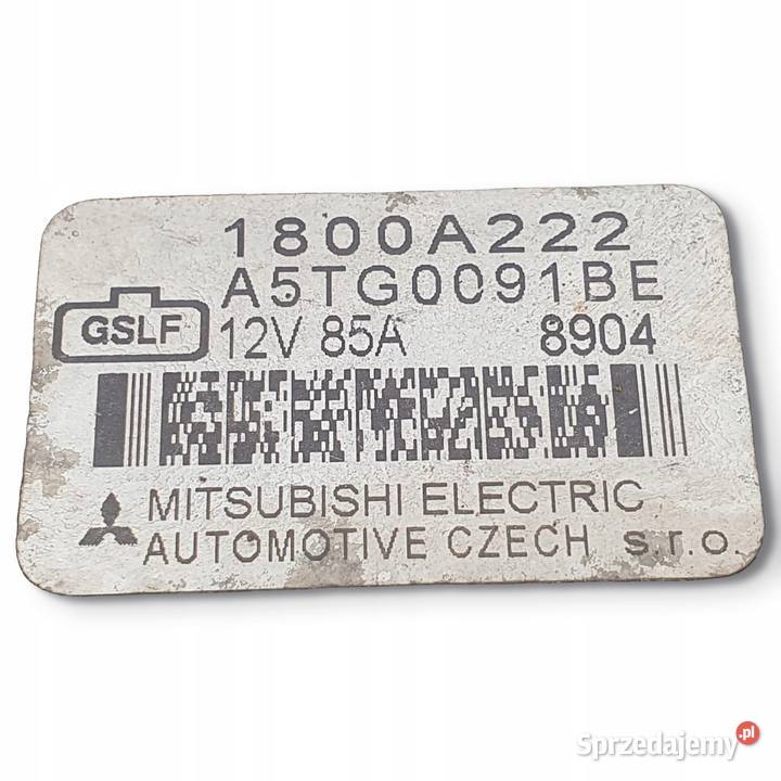 ALTERNATOR Mitsubishi Colt 15 16V 1800A222 osobowe Chełm sprzedam