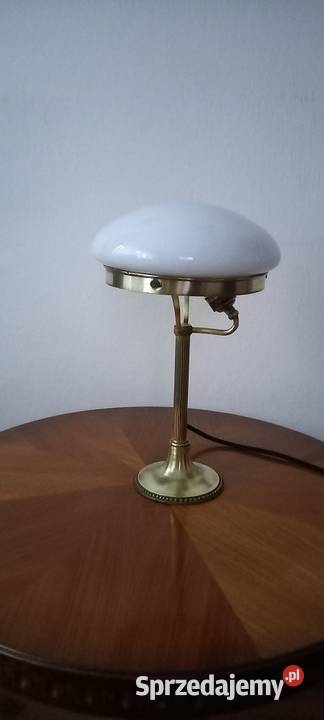Mosiężna lampka gabinetowa w stylu Art Deco Antyki Skierniewice