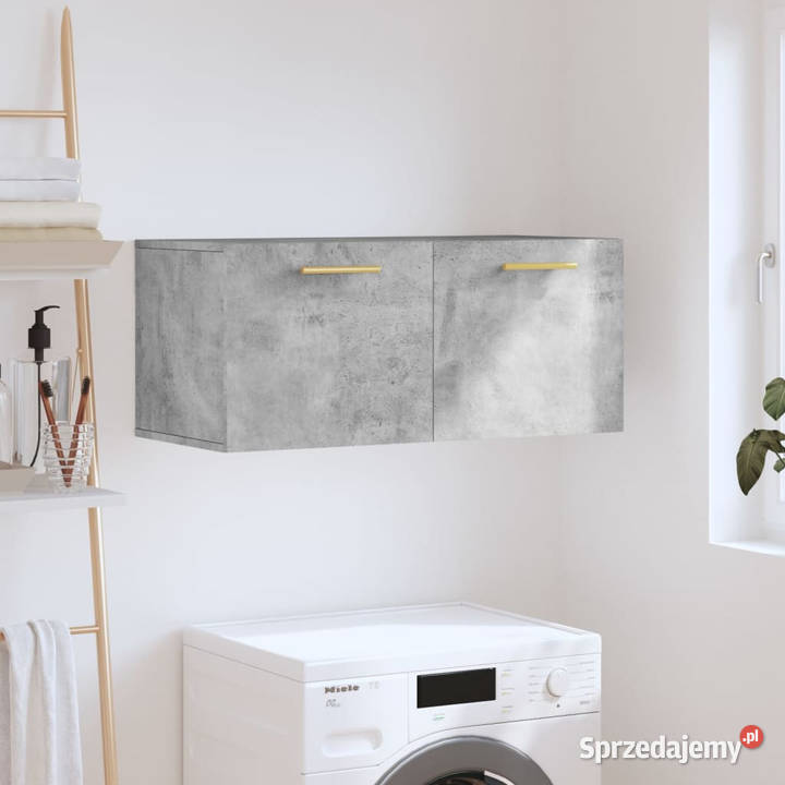 Szafka wisząca szarość betonu 80x365x35 WM830064 Warszawa