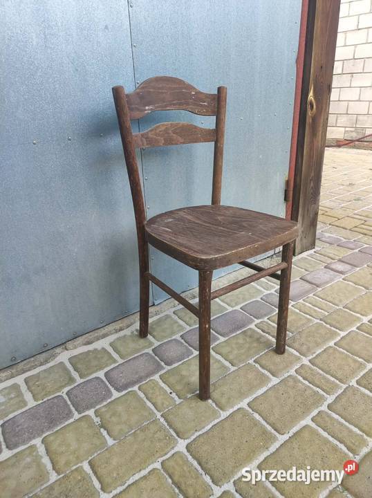 Drewniane krzesło vintage prl retro Podkałek
