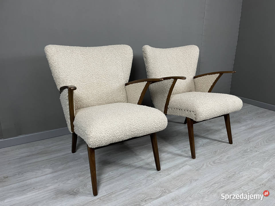 FOTELE duńskiego designu z lat 60 XX wieku łódzkie