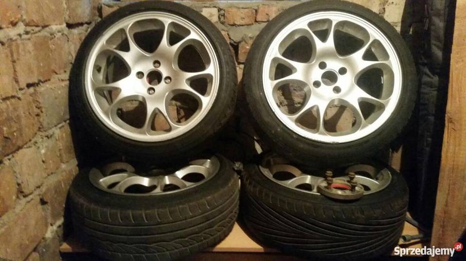 Felgi RH 17 4x100 opony letnie dystanse 20mm aluminiowe Sosnowiec sprzedam
