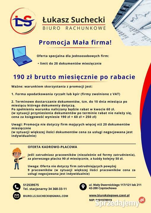 Biuro Rachunkowe Województwo Śląskie i Opolskie Kluczbork
