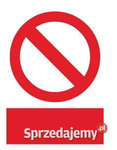 Naklejka BHP zamów własny wzór Biuro Kamionna sprzedam