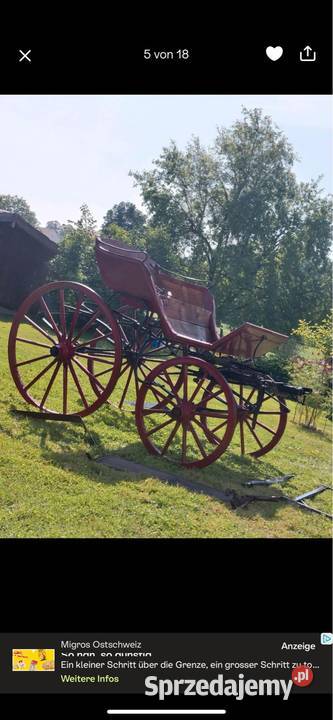 Sprzedam dorożkę x 1870 r do Poprawek Antyki Piaseczno