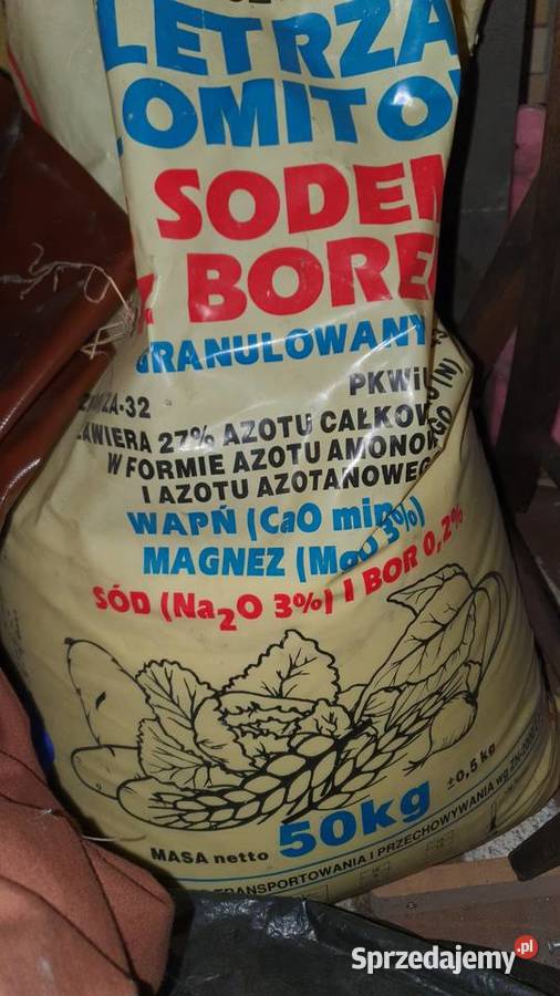 Nawóz sztuczny granulowany 50 saletrzak z sodem mazowieckie Warszawa sprzedam