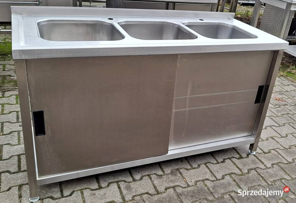 Zlew 3 Komorowy z Szafką Drzwi Suwane 1506085 Nowe Skalmierzyce