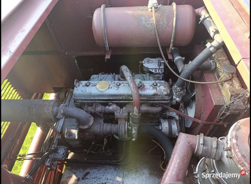 Bizon rekord z058 1986 z hederem i wózkiem Wózek do header'a świętokrzyskie Mstyczów