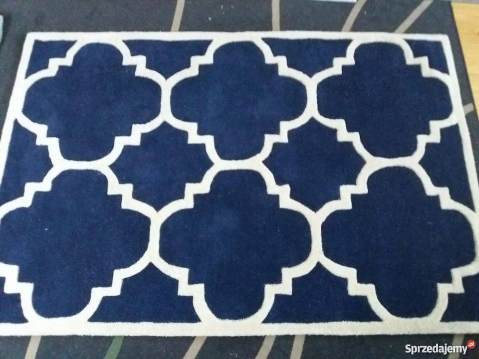 121x182 Dywan marokańska koniczyna szary wełna wełna podkarpackie