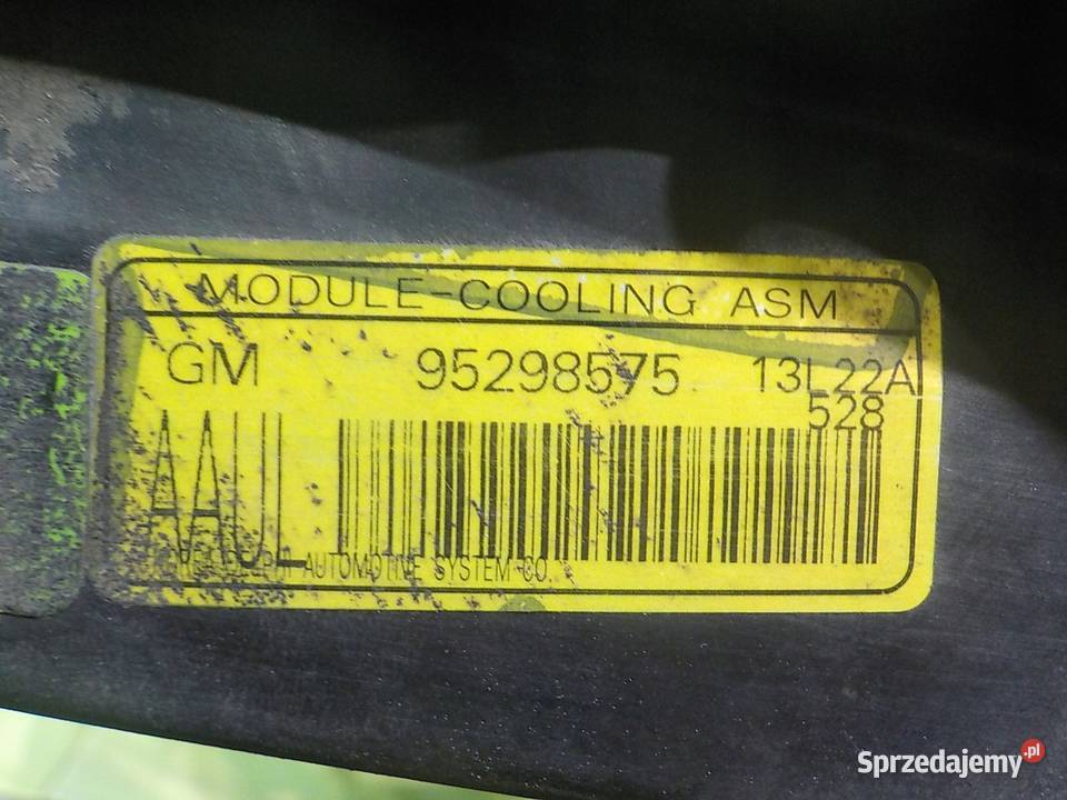 OPEL MOKKA A I 16 B 14r 5D wentylator chlodnicy Wentylatory chłodnicy Suków