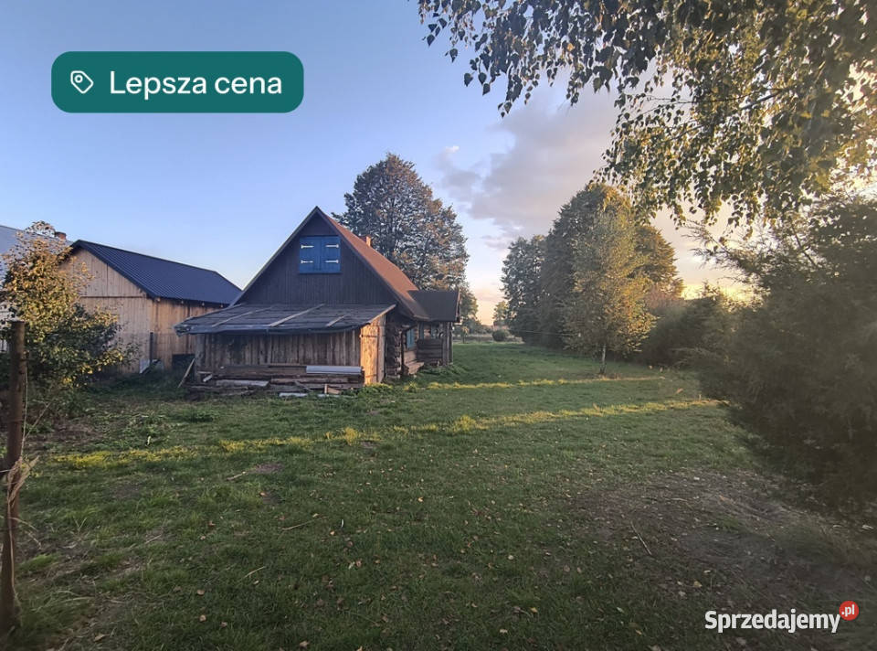 Duża działka z domkiem Kunki gm Susiec Sprzedaż lubelskie