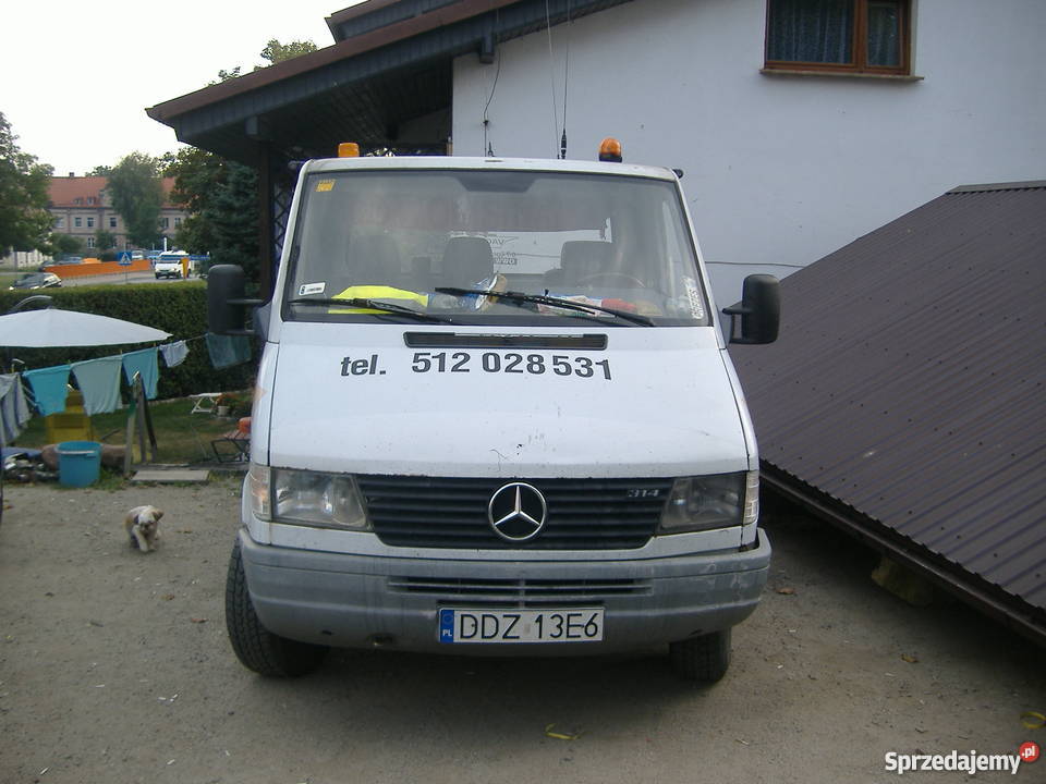 Mercedes Sprinter auto laweta 23 benzyna GAZ VAT marża dolnośląskie Dzierżoniów