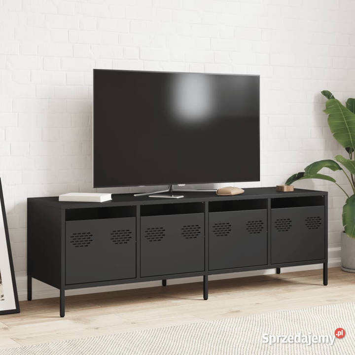 Szafka RTV czarna 135x39x435 stal walcowana na mazowieckie Warszawa