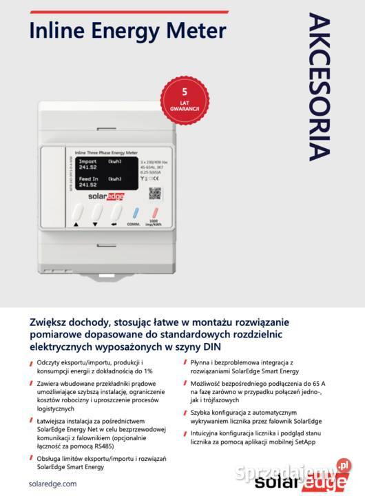 Solaredge Licznik Energii Z Obsluga Komunikacji Ruda Śląska