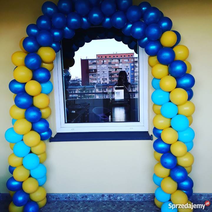 Brama z balonów dekoracje z balonów balony łódzkie Łódź