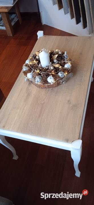 Stolik kawowy drewniany 89cm łódzkie