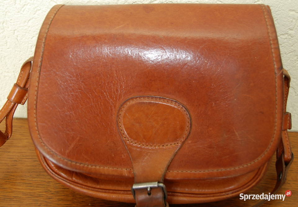 Teczka Skórzana Listonoszka MYŚLIWSKA gruba Warszawa