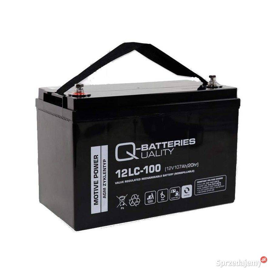 QBatteries GEL AGM 12V 107Ah 100Ah Specpart Rok produkcji 2023 Mielno