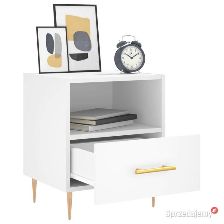 Szafka nocna biała 40x35x475 materiał Warszawa