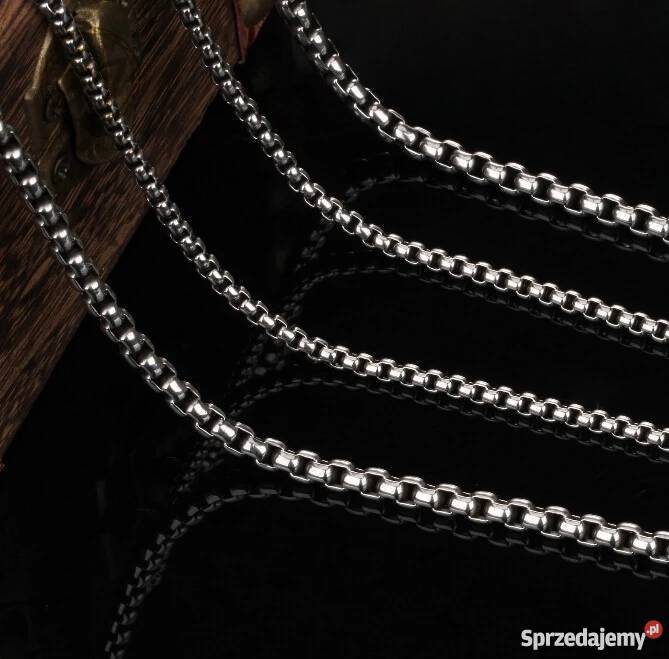 Łańcuszek splot pancerka z czystej stali Starachowice sprzedam